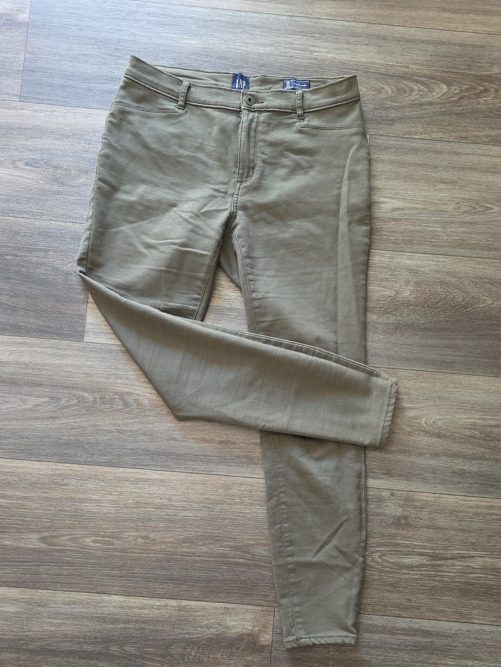 GAP Olive Skinny Stretch Pants